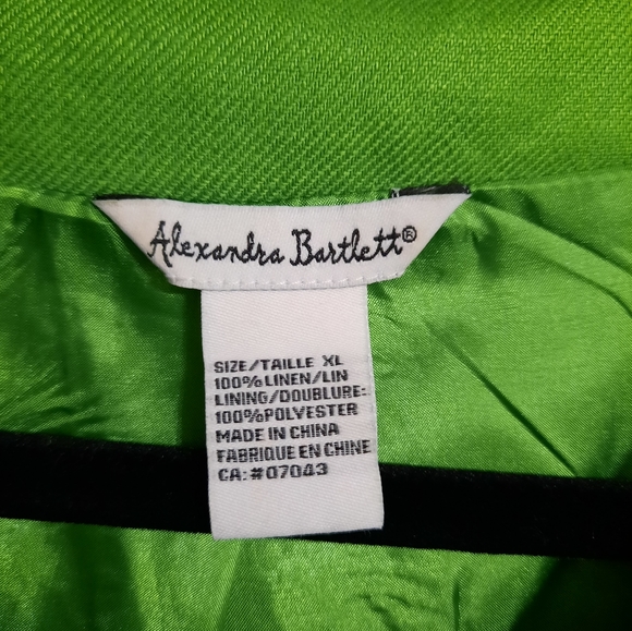 Alexandra Bartlett Linen Cropped Blazer Jacket - Picture 11 of 11